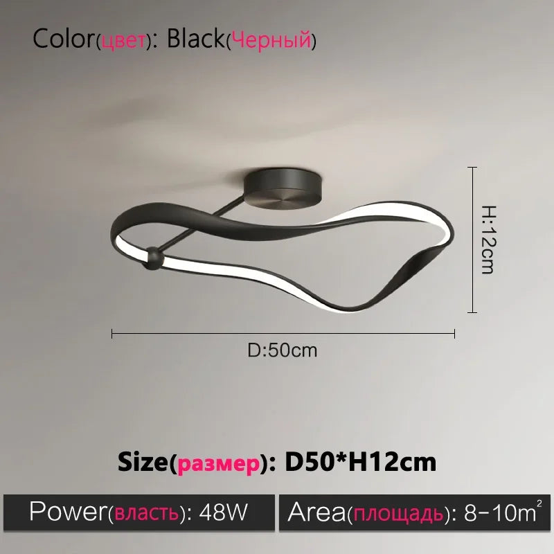 Modern Minimalist Bedroom Ceiling Lamp