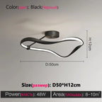 Modern Minimalist Bedroom Ceiling Lamp