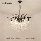 Crystal Chandelier: Modern Luxury LED Branch Lighting for Living Room & Bedroom