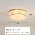 Crystal LED Ceiling Lamp for Luxury Living Room and Bedroom Lighting