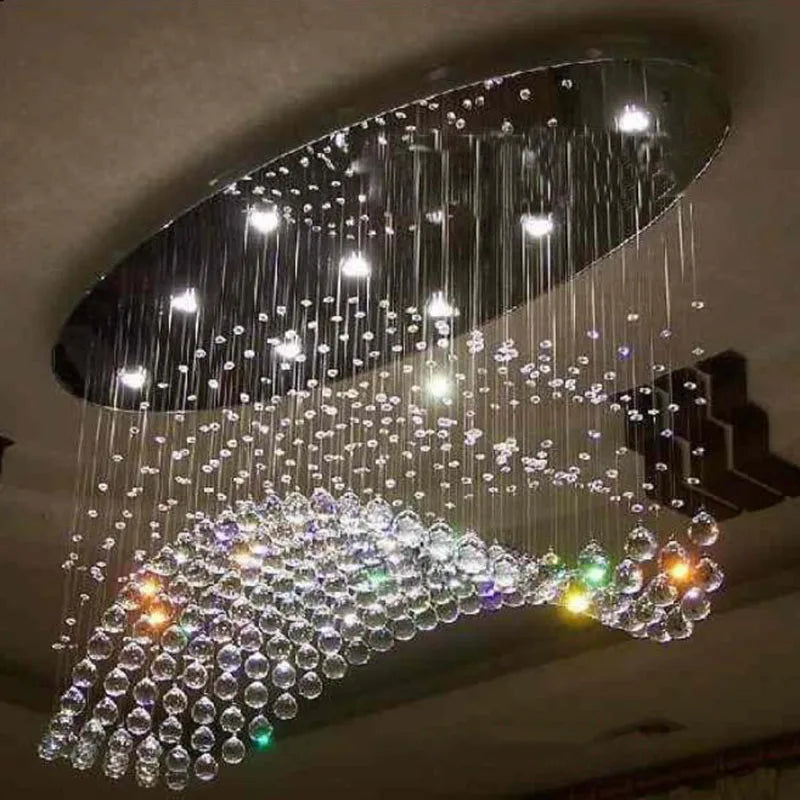 Crystal Flush Mount Chandelier: Modern Contemporary Lighting Fixtures