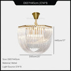 European Style Crystal Chandelier Pendant Light for Loft Living Room, BedRoom, Home Decor