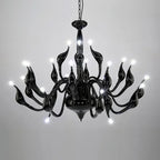 Swan Pendant Chandelier: Elegant European Style for Living Room, Bedroom, Restaurant