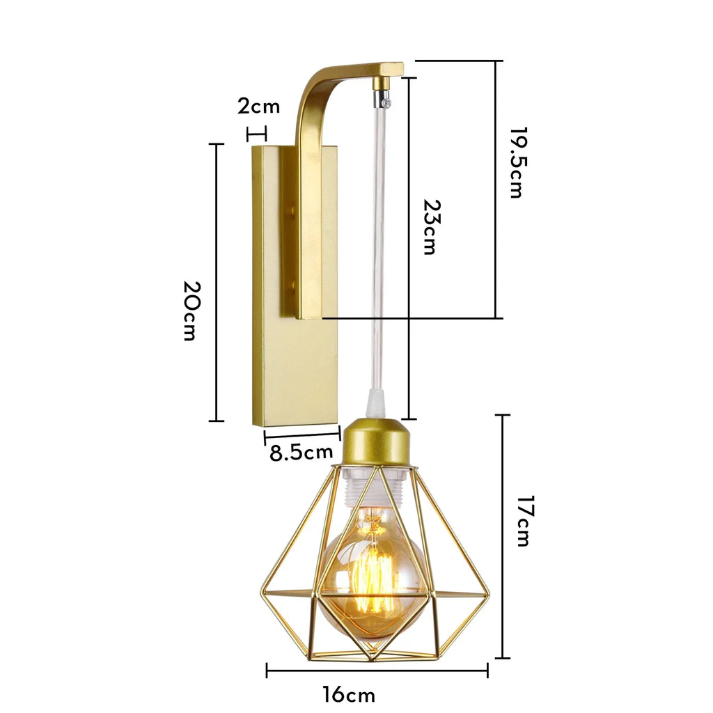 Modern Vintage LED Wall Lamp Bedside Light Fixture Sconce Indoor Lighting Fixture E27