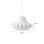 Viscontea Silk Pendant Light: Designer Italian Lamp for Living Room, Bedroom, Kitchen & Dining