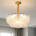 French Shell Crystal Chandelier by - Modern Elegant Lighting for Living Room, Bedroom, and Dining Room