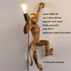 Monkey Resin LED Pendant Chandelier for Nordic Home Decor & Bedroom Lighting