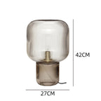 Mushroom Table Lamp - Nordic Glass, Modern Design for Bedroom, Living Room, Hotel