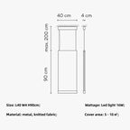 Modern Minimalism Dining Room Fabric Pendant Light