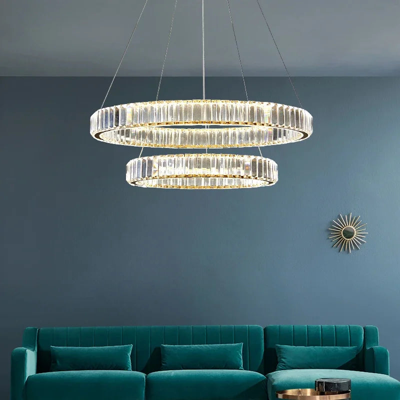 Crystal Ceiling Pendant Chandelier for Luxe Room Decor