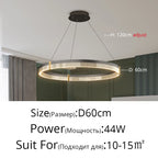 Modern Acrylic Circle Chandelier Pendant Lights for Indoor Living Room Decor