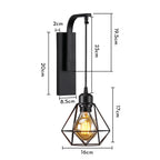 Modern Vintage LED Wall Lamp Bedside Light Fixture Sconce Indoor Lighting Fixture E27