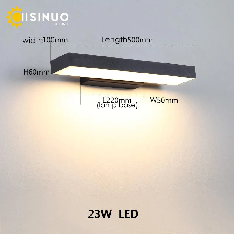 Dusk Dawn Motion Sensor Outdoor Wall Light Modern Sconces for House Garage Balcony