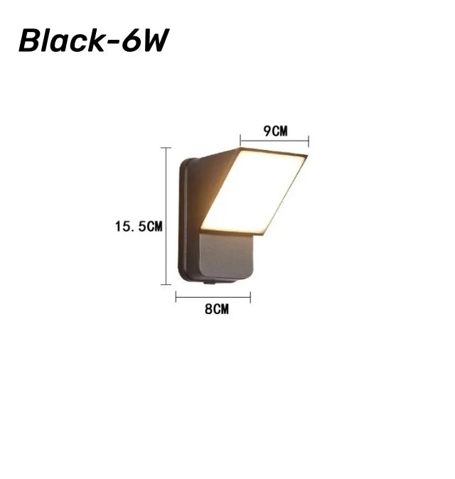 Rotatable LED Wall Lamp for Bedroom, Staircase, Balcony - Modern Minimalist Design