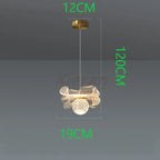 Butterfly LED Chandelier Copper Pendant Light for Bedroom Living Room Decoration