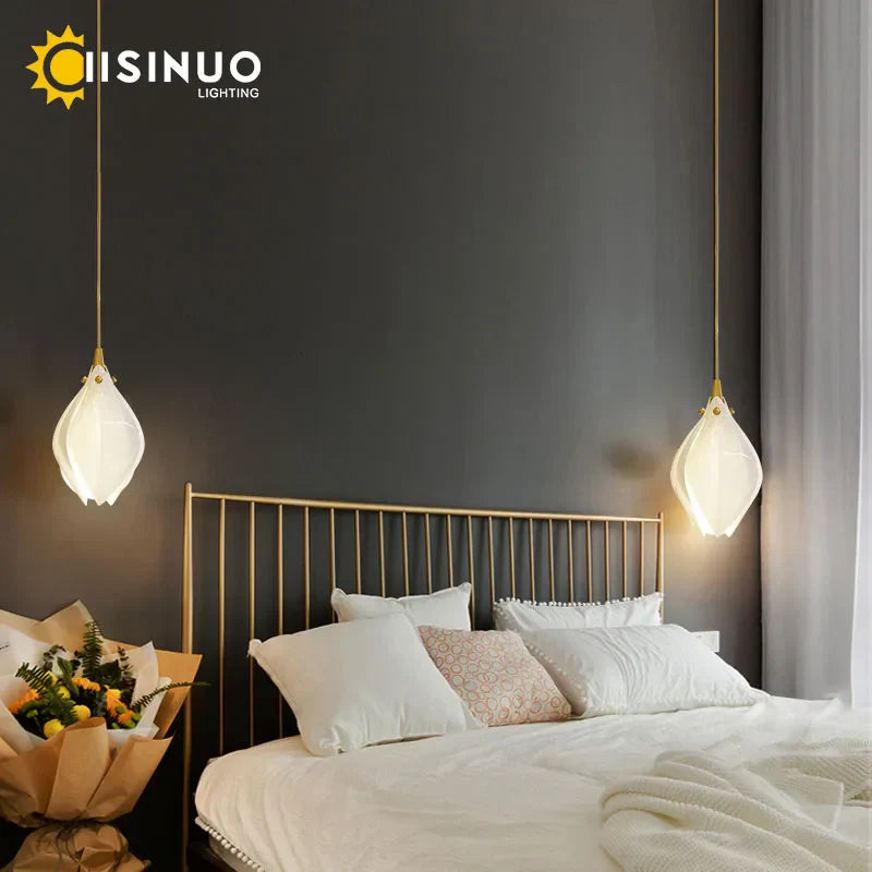 Magnolia Chandelier: Luxury Adjustable Pendant Light for Staircase, Restaurant, Bedroom