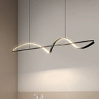 Modern Pendant Lighting 120cm Black Gold Gray White Fixture for Living Room and Kitchen