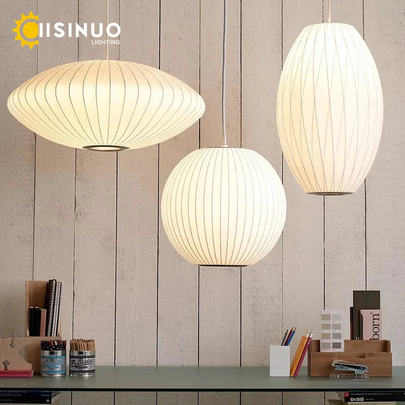 Silk Cloth Pendant Chandeliers for Dining Room, Bedroom, Kitchen Island