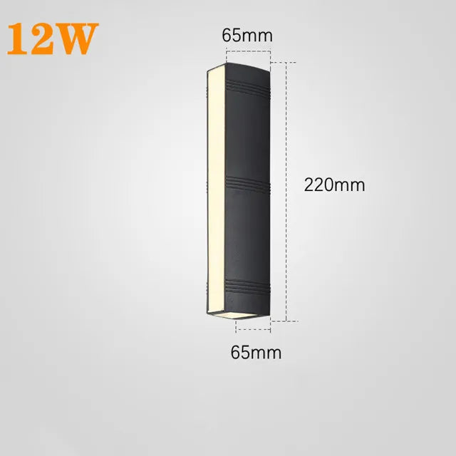 Outdoor LED Wall Light: Waterproof Garden Spotlight for Villa Exterior.
