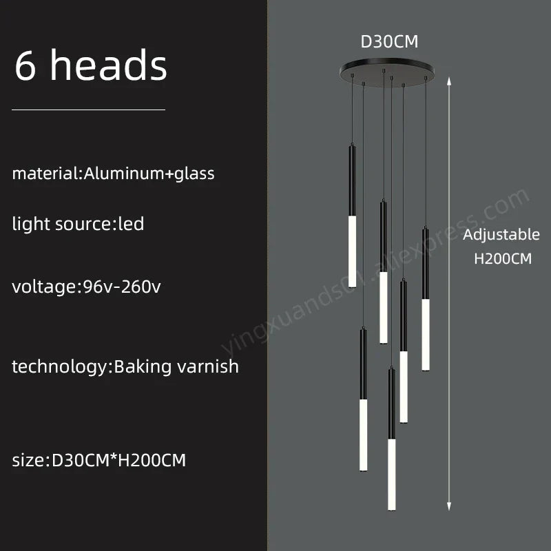 Minimalist Pendant Chandelier Ceiling Light for Living Room Stair Modern 2023