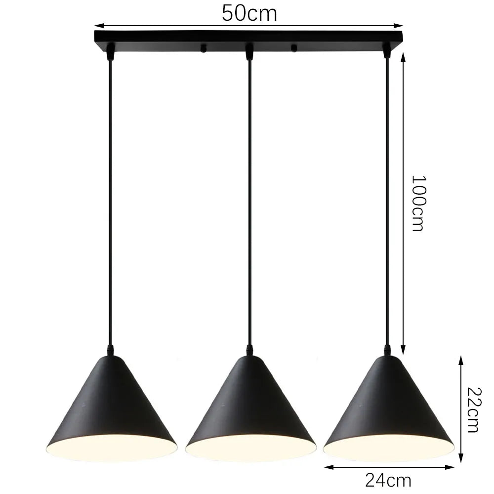 Nordic Retro LED Pendant Chandelier for Modern Home Lighting