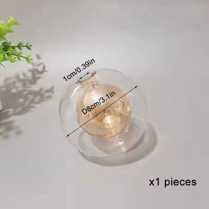 1/4/8pcs Pack 1cm Opening G4 Glass Shade Replacement Globes for Chandelier