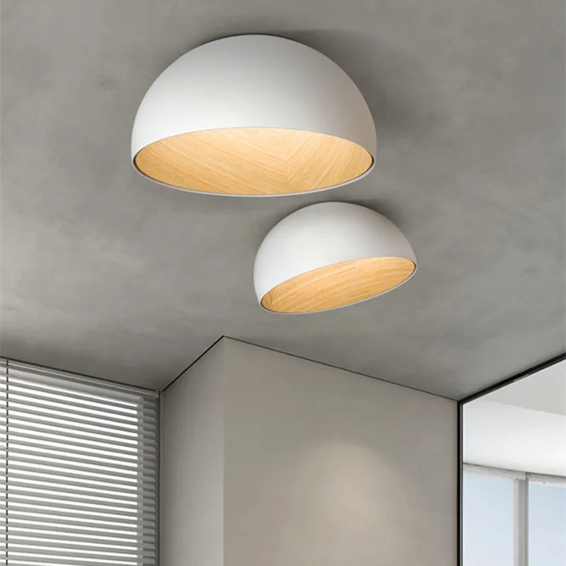 Duo Ceiling Light Kitchen Living Room Bedroom Wood Lamp Post-modern Design