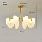 U-Shaped Milk White PE Pendant Lamp for Children's Bedroom and Living Room