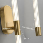 Gold Geometric Lines Wall Lamp for Bedroom and Living Room Decor