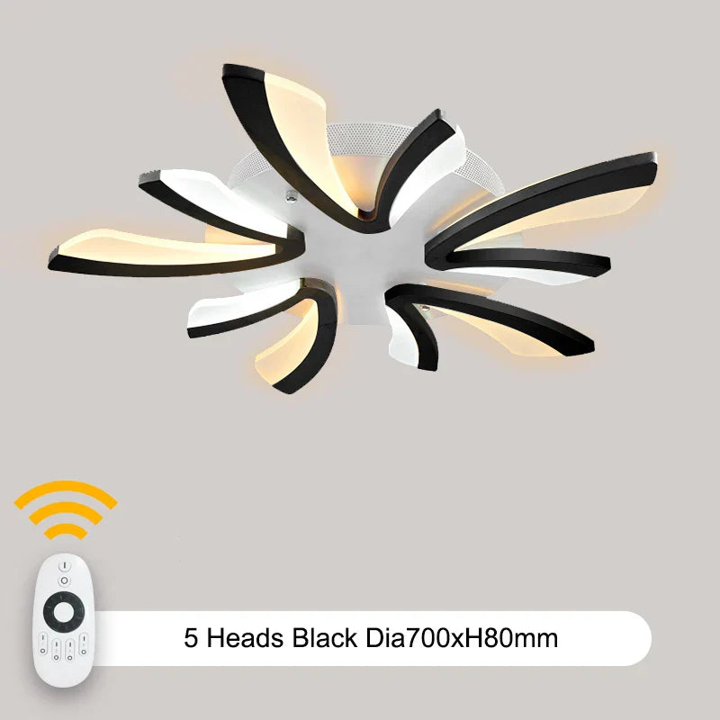 Modern LED Acrylic Ceiling Lights 3/5/9/12/15heads for Living Room Bedroom Home