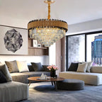 Luxury K9 Crystal Ceiling Chandelier: High-end LED Lighting for Home Decor