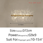 Modern LED Dandelion Chandelier for Home Decor and Lighting