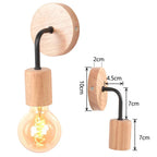 Industrial LED Wall Light Retro Loft Lamps E27 Iron Lampshade Sconce