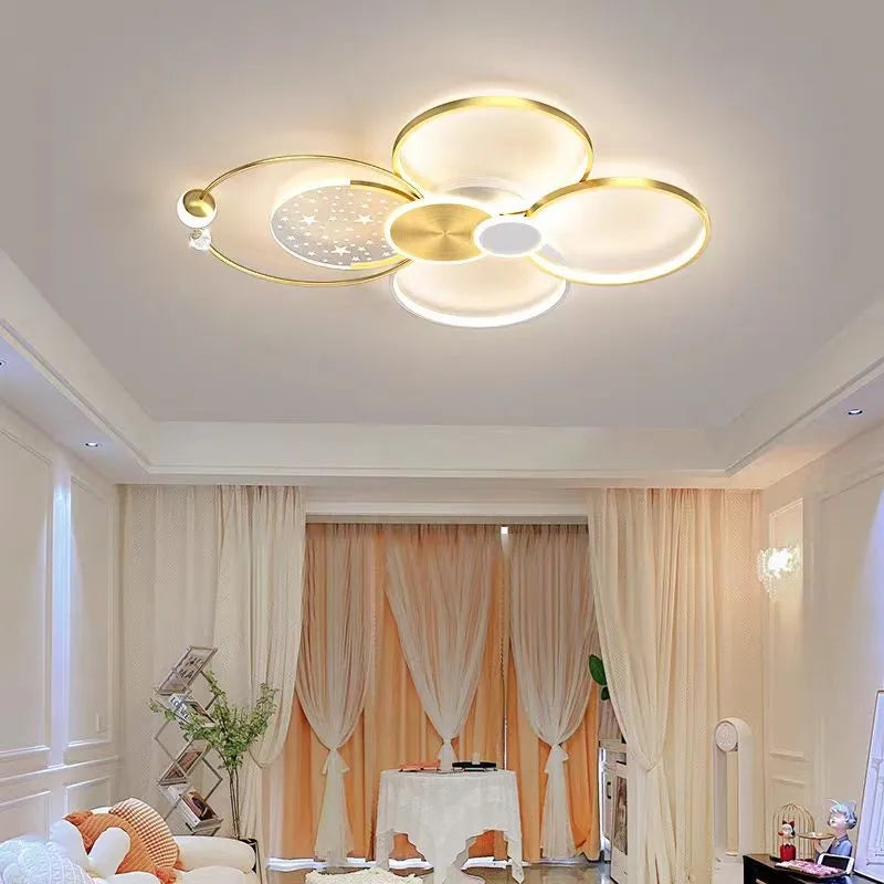 Luxury LED Ceiling Chandelier for Modern Bedroom & Living Room