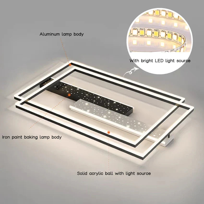 Modern Ceiling Chandelier Light for Bedroom Living Room Indoor Decor Lighting