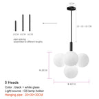 Glass Globe Pendant Lamp: Modern Luxury for Home Decor & Restaurant Lighting