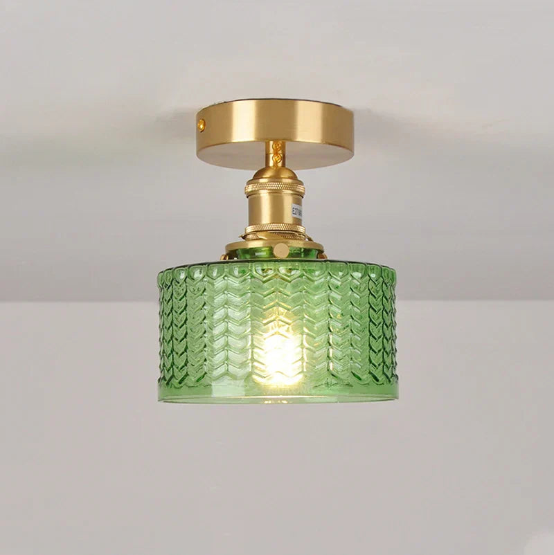 Glass Shade Pendant Ceiling Lamp for Kitchen Aisle Bedroom LED Lights Fixtures