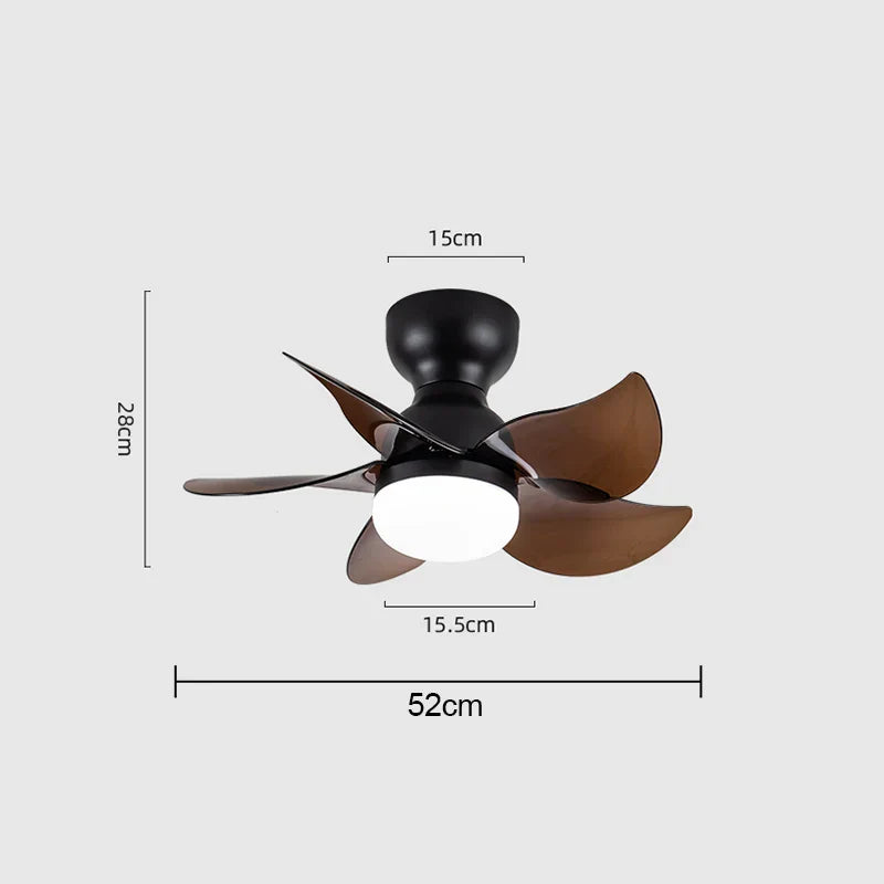 Nordic Bedroom Fan Chandelier for Home Indoor Lighting by Afralia™