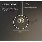 Glass Bubble LED Chandelier Dining Room Pendant Lighting