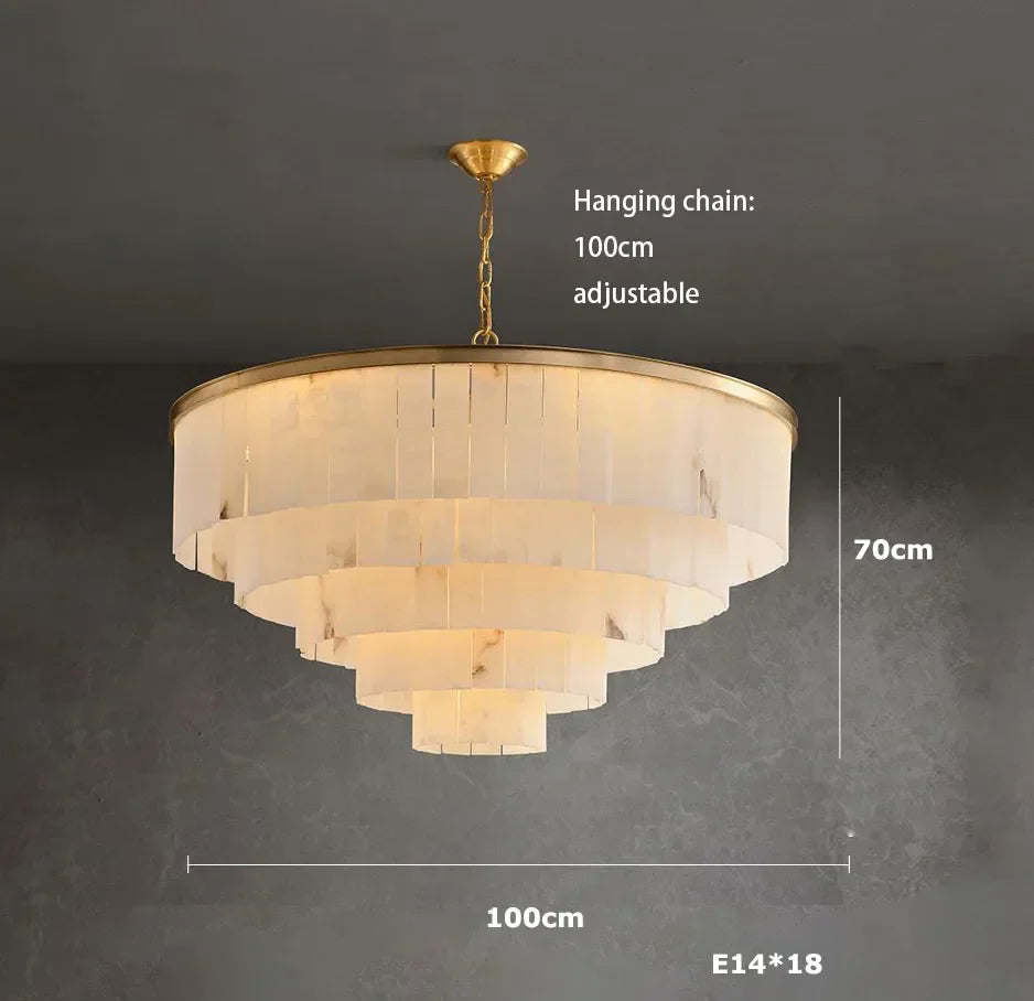 Marble Chandelier: Luxury Living Room Pendant Light Fixture.getOwnProperty