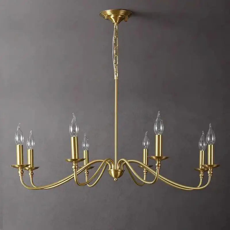 Modern Golden Candle Chandelier for Home Decoration Lighting