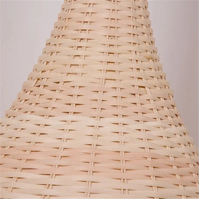 Bamboo Floor Lamp: Unique Rattan Light for Living Room, Bedroom, Teahouse Decor
