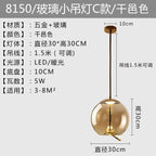 BROKIS Knot Glass Pendant Chandelier Luminaria Deco Bedside Lamp