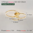 Nordic LED Ceiling Lamp 2023 - Modern Minimalist Bedroom Lighting