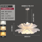 White Acrylic LED Bedroom Chandelier, Modern Nordic Design for Living Room and Girl's Room