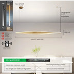 Acrylic Led Pendant Lamp for Dining Room, Bar & Kitchen - Minimalist Hanging Lights