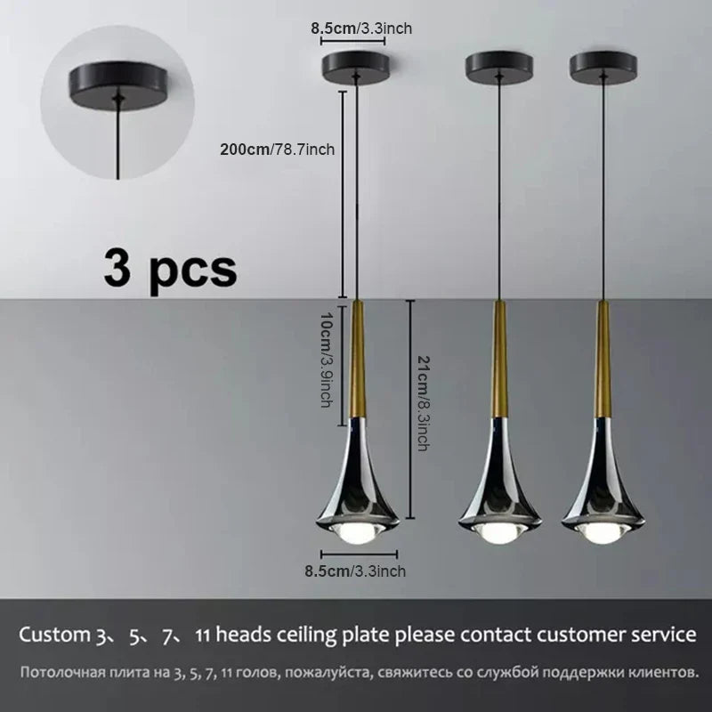 Lodes Rain Pendant Lamp LED Light Danish Design Bedroom Living Room Decor