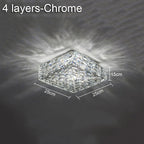 Crystal Ceiling Lamp: Modern Minimalist Indoor LED Lighting for Living Room, Dining & Bedroom