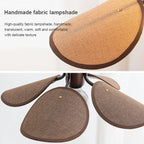 Wabi Sabi Fabric Chandelier Pendant Lights for Dining Tea Room Lighting