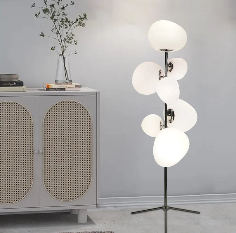 Nordic 7-Light E27 LED Floor Lamp for Living Room Decor